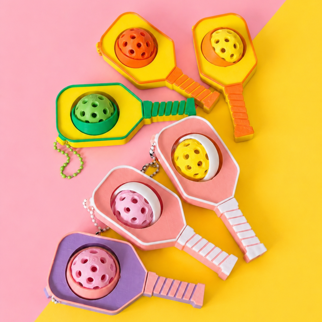 Spinning Pickleball Bag Charm