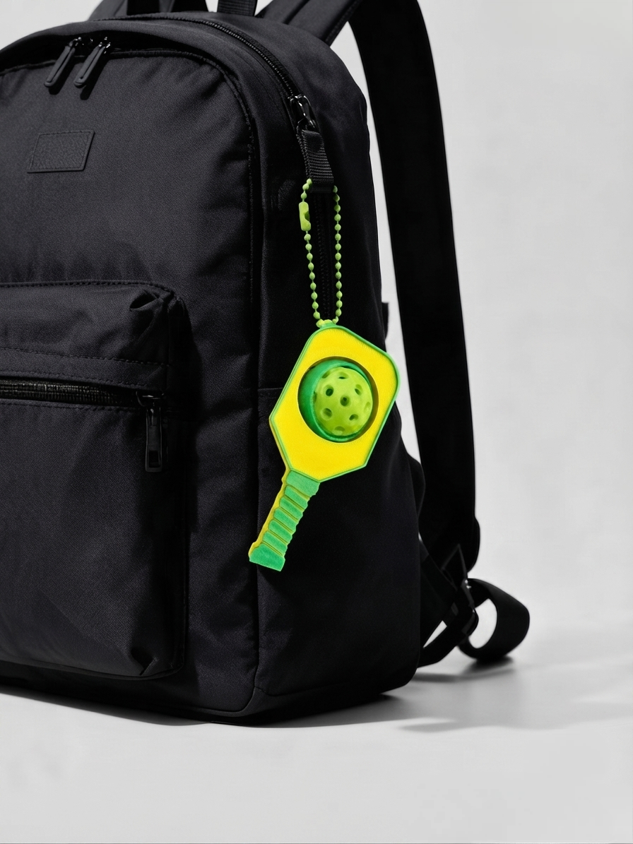 Spinning Pickleball Bag Charm