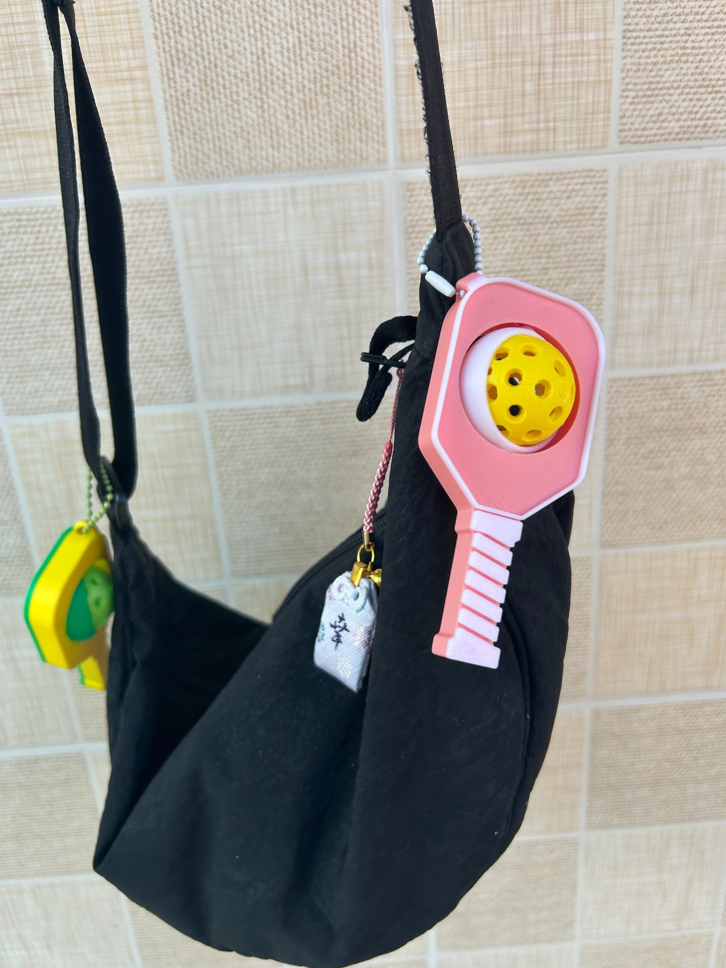 Spinning Pickleball Bag Charm