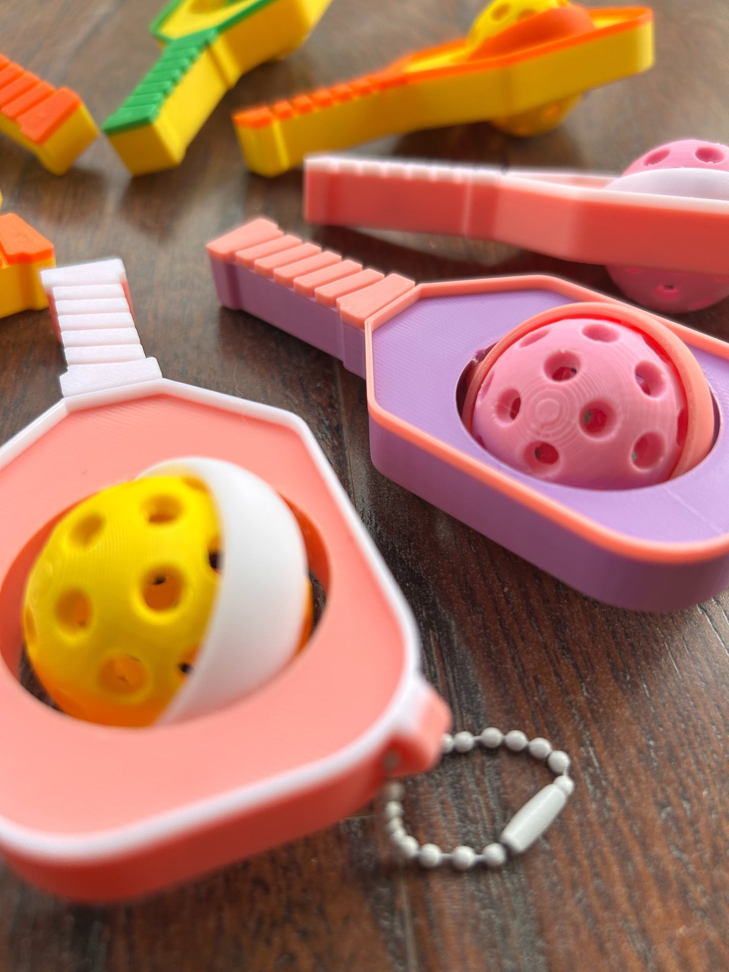 Spinning Pickleball Bag Charm