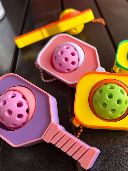 Spinning Pickleball Bag Charm